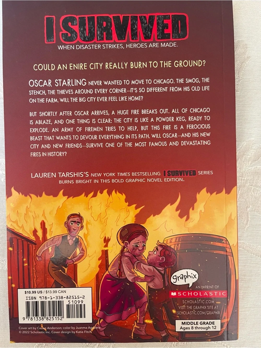 Lauren Tarshis I Survived Book Lot 4 Books Graphic Novel Titanic,9/11,Grizzlies